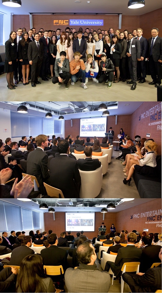 MBA students from Yale University visit FNC Entertainment