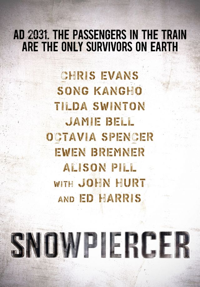 Upcoming South Korean, French and American co-production movie &quot;Snowpiercer&quot;