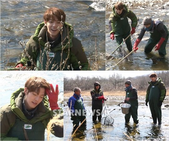 Kim Woo-bin succeeds in fishing