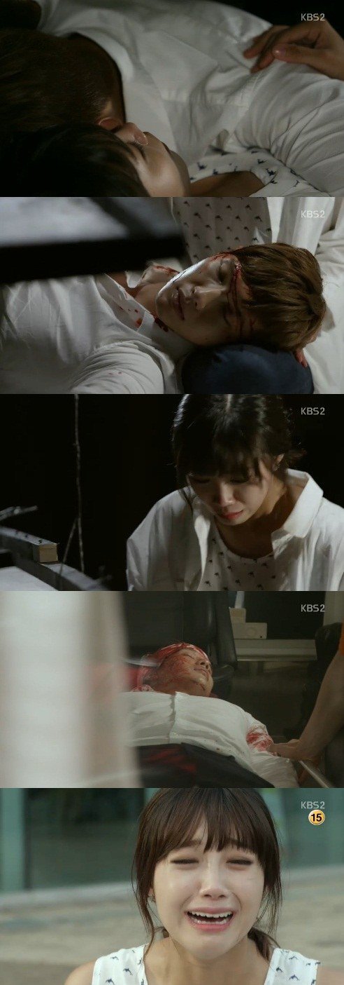 &quot;Trot Romance&quot; Ji Hyeon-woo saves Jung Eun-ji but bleeds unconsciously