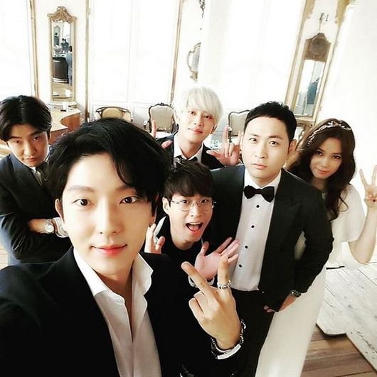 Lee Joon-ki at Mithra Jin and Kwon Da-hyeon's wedding
