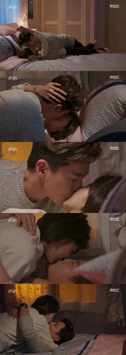 &quot;Marriage Contract&quot; Lee Seo-jin and UEE's passionate kiss in bed