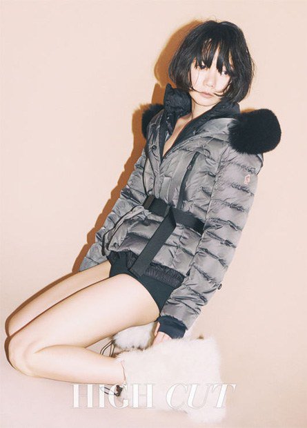 Bae Doona's winter collection, sexy padded jacket