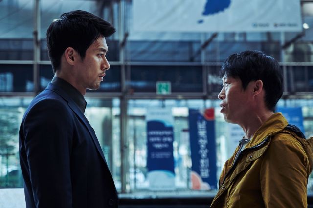 new Hyeon Bin and Yoo Hae-jin stills for the upcoming Korean movie &quot;Confidential Assignment&quot;