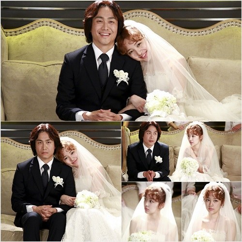 Yoon Eun-hye in a wedding dress