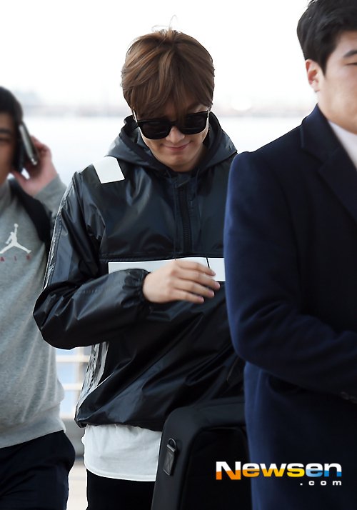Lee Min-ho's way to the airport