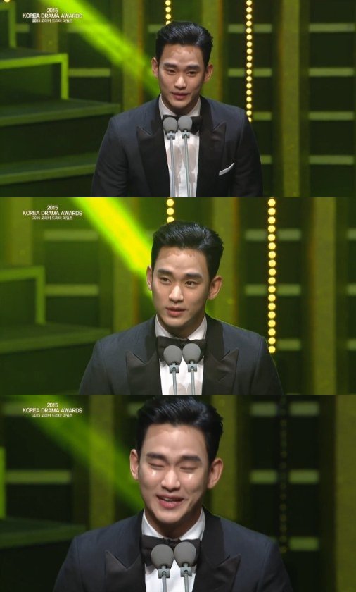 Kim Soo-hyeon-I gives tearful acceptance speech at receiving Grand Prize second time in a row: Korea Drama Awards 2015