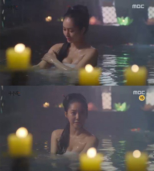 &quot;The Flower in Prison&quot; Park Joo-mi's bathing scene