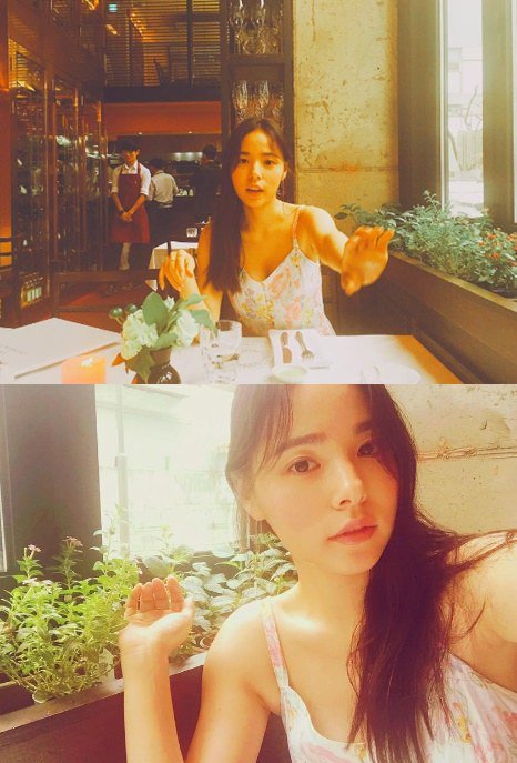 Min Hyo-rin from &quot;Unnies&quot;, full of pure beauty